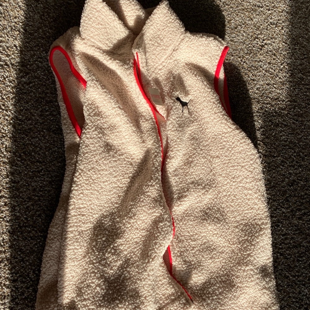 White Sherpa Vest